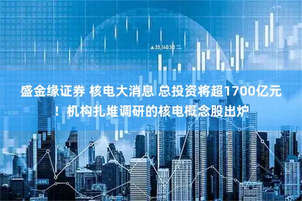 盛金缘证券 核电大消息 总投资将超1700亿元！机构扎堆调研的核电概念股出炉