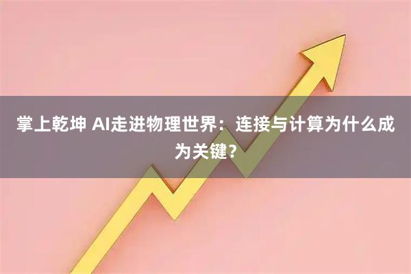 掌上乾坤 AI走进物理世界：连接与计算为什么成为关键？